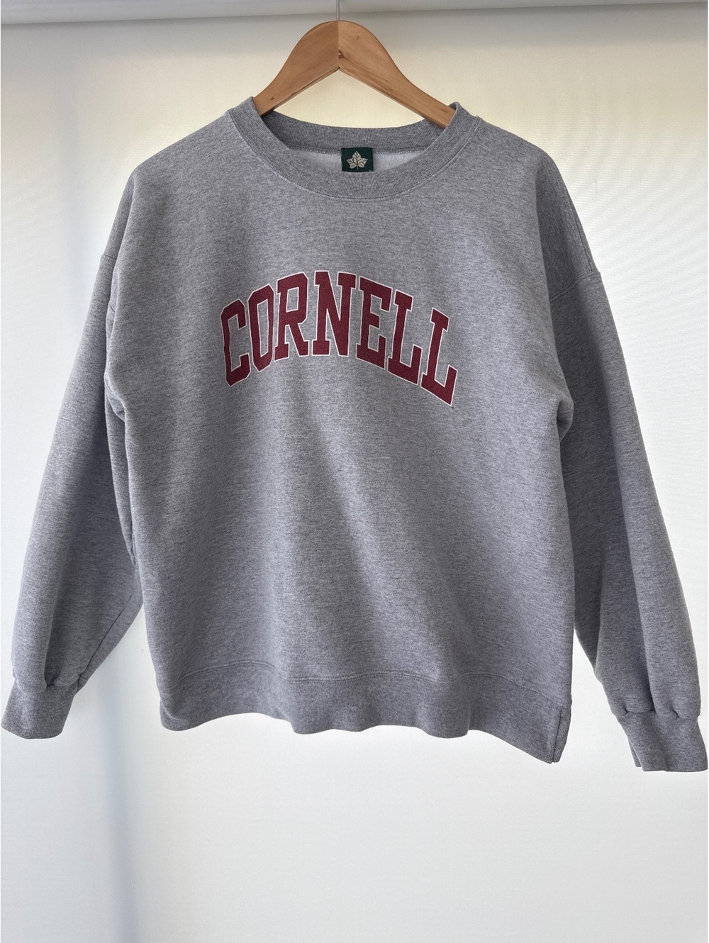 Cornell University IvySport Sweatshirt Mens L Gray Red Ivy League Crewneck
